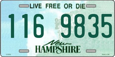 NH license plate 1169835