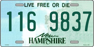 NH license plate 1169837