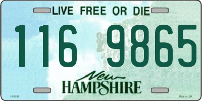 NH license plate 1169865