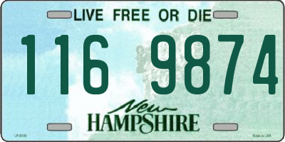 NH license plate 1169874