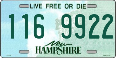 NH license plate 1169922