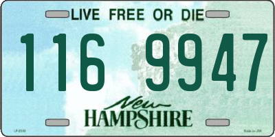 NH license plate 1169947