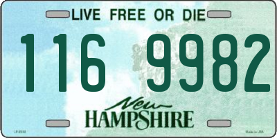 NH license plate 1169982