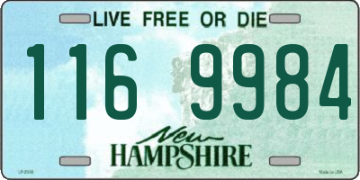 NH license plate 1169984