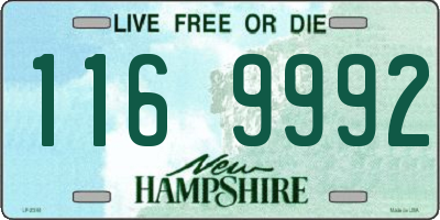 NH license plate 1169992