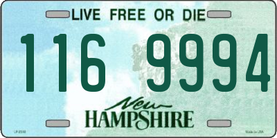 NH license plate 1169994