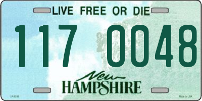 NH license plate 1170048