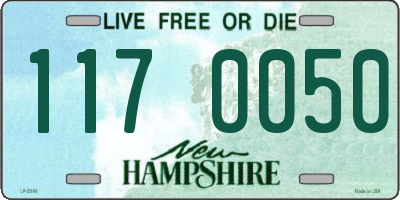 NH license plate 1170050