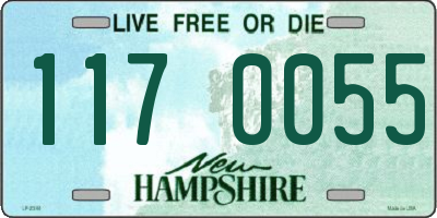 NH license plate 1170055