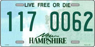 NH license plate 1170062