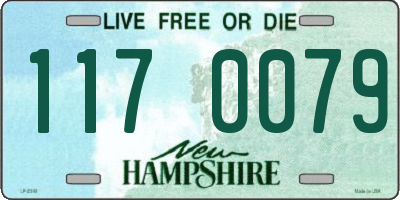 NH license plate 1170079