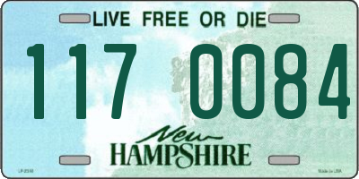 NH license plate 1170084