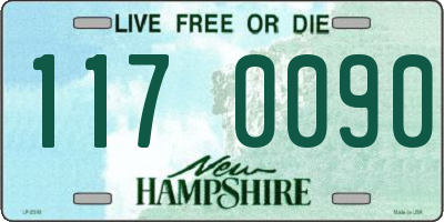 NH license plate 1170090