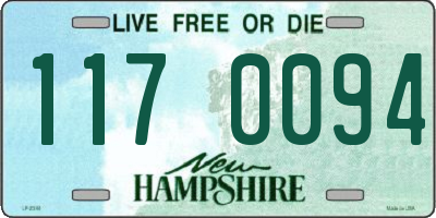 NH license plate 1170094