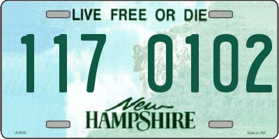 NH license plate 1170102