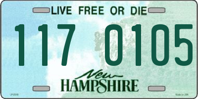 NH license plate 1170105