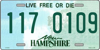 NH license plate 1170109