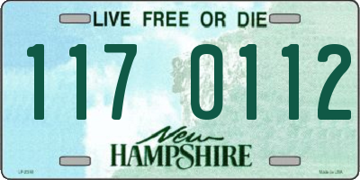NH license plate 1170112