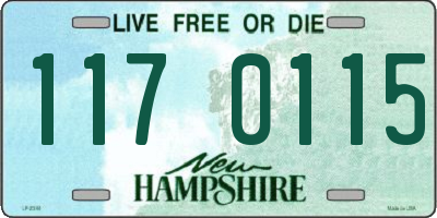 NH license plate 1170115