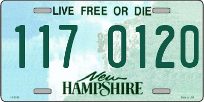NH license plate 1170120