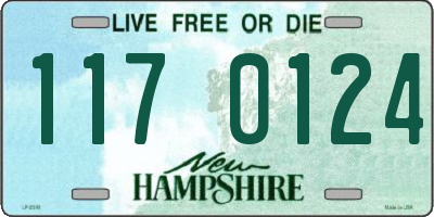NH license plate 1170124