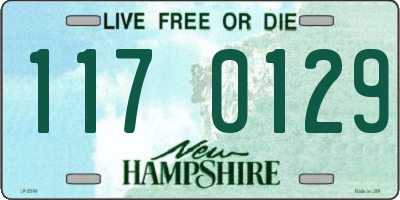 NH license plate 1170129