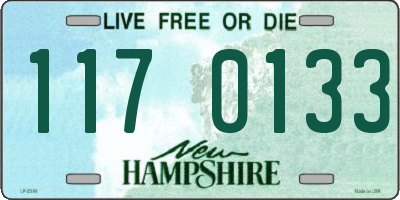 NH license plate 1170133