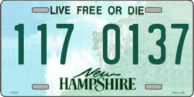 NH license plate 1170137