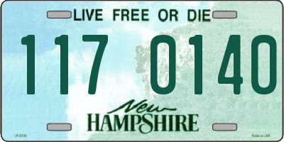 NH license plate 1170140