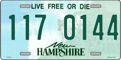 NH license plate 1170144