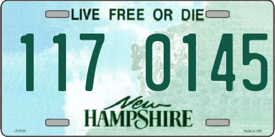 NH license plate 1170145