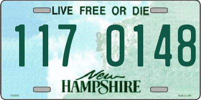 NH license plate 1170148