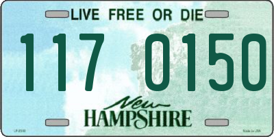NH license plate 1170150