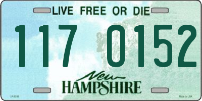 NH license plate 1170152