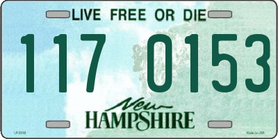 NH license plate 1170153