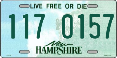 NH license plate 1170157