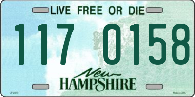 NH license plate 1170158