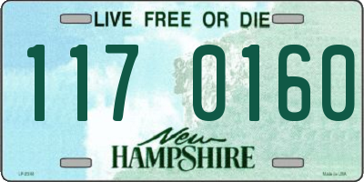 NH license plate 1170160