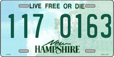 NH license plate 1170163