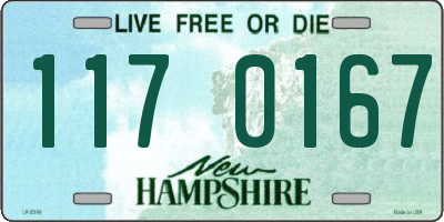 NH license plate 1170167