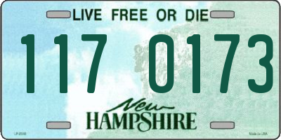 NH license plate 1170173
