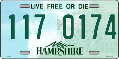 NH license plate 1170174