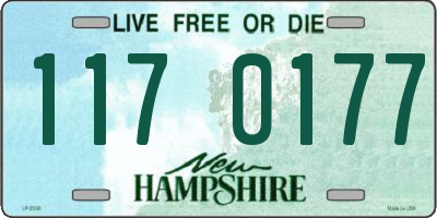 NH license plate 1170177