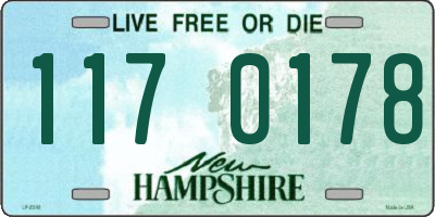 NH license plate 1170178