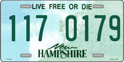 NH license plate 1170179
