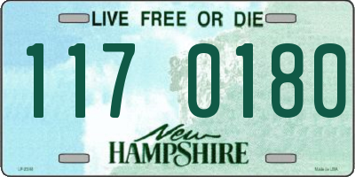 NH license plate 1170180