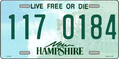 NH license plate 1170184