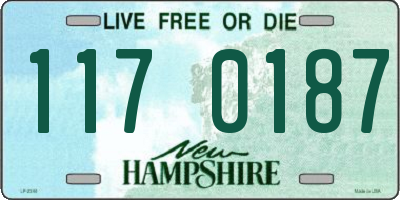 NH license plate 1170187
