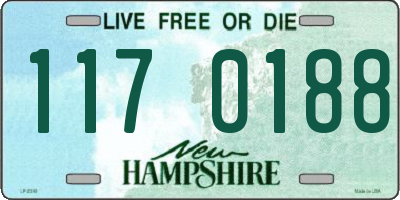 NH license plate 1170188