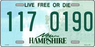 NH license plate 1170190